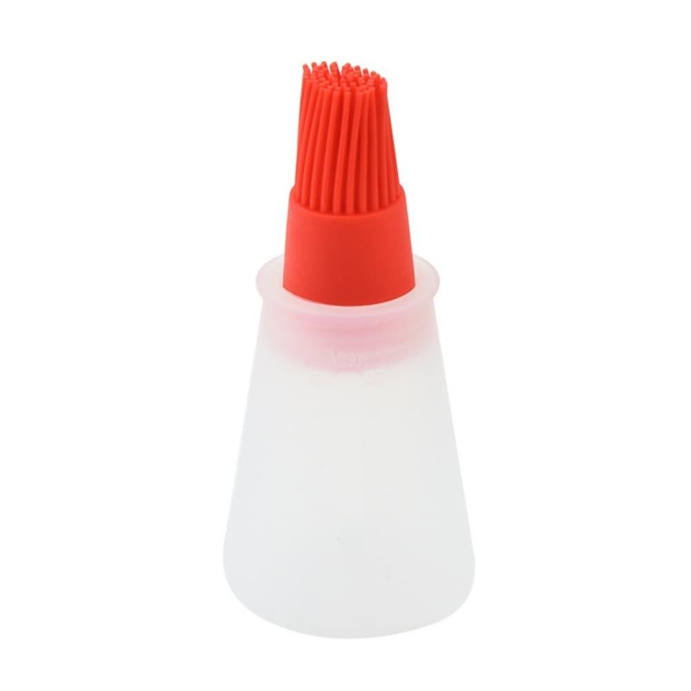 Portable Practical and Attractive Brush Oil Bowl Brush for Oiled Takoyaki BBQ Cooking Silicone Basting Brush Kitchen BBQ Tools