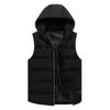 New Group Clothing Hooded Vest for Men and Women In Autumn and Winter with Fertilizer To Increase Thickening Sleeveless Cotton Vest Coat.