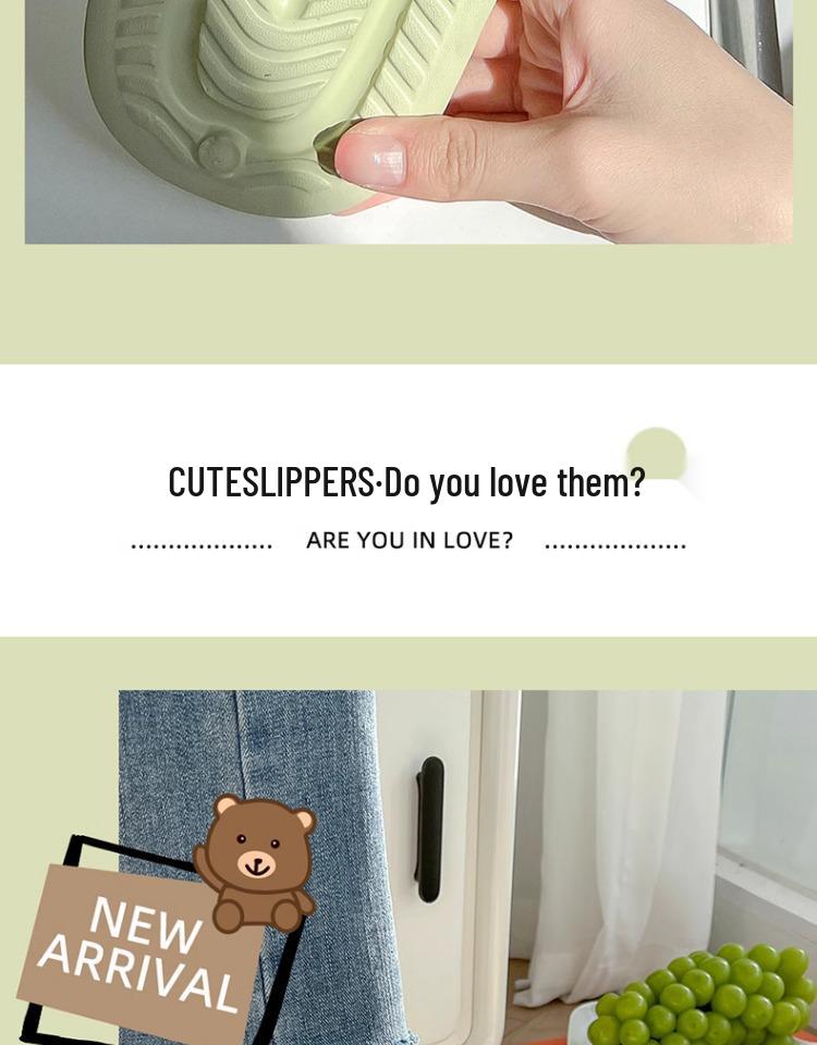 2024 New Girls' Anti-Slip Cartoon Indoor Slippers - Summer Bath Sandals for Kids