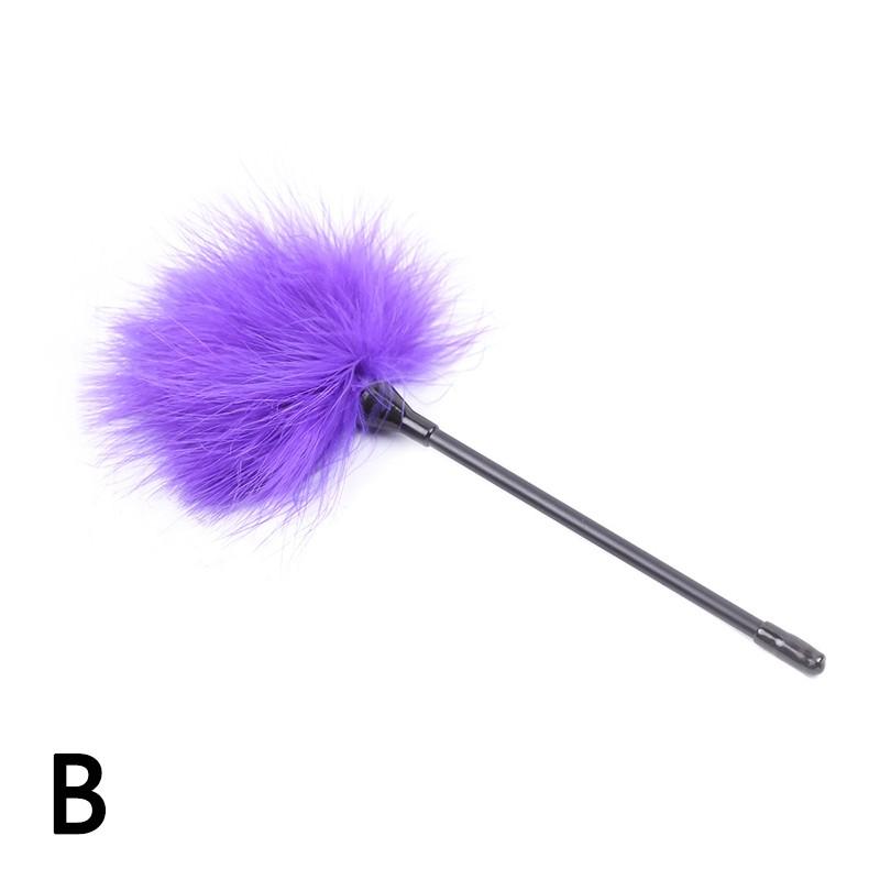 Multi Color Variety Sexy Feather Tickled Whip Flirting Teasing Stimulating Kinky Paddle Whips BDSM Fetish Mischief Adult Sex