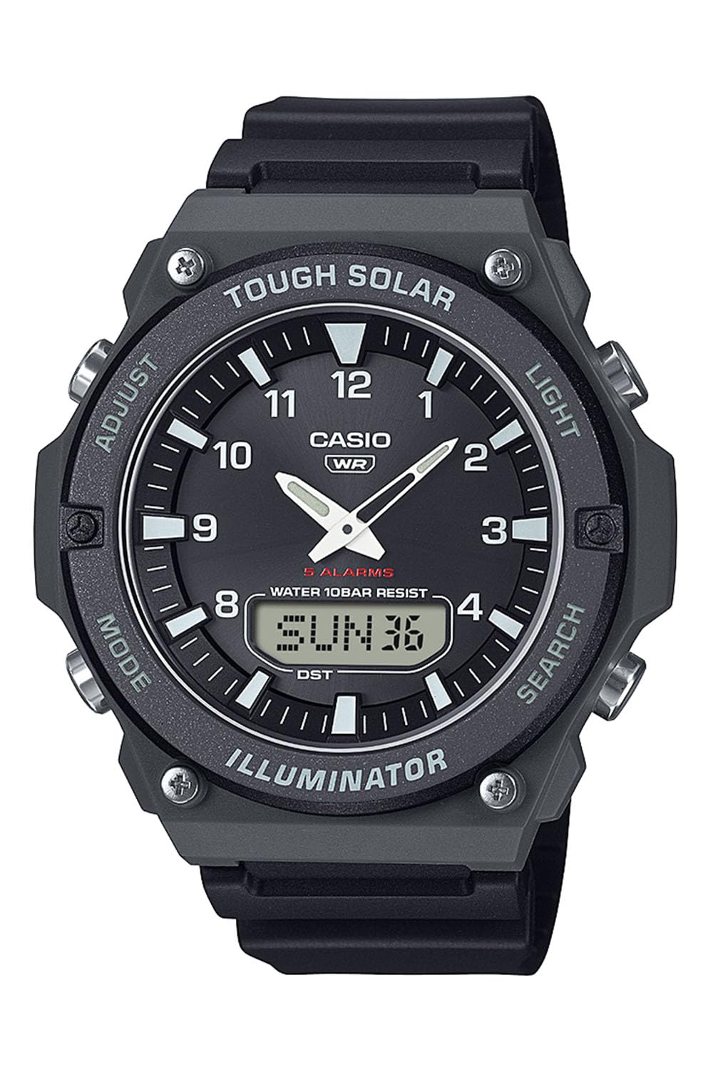 

Мужские часы Casio Collection Tough Solar черные AQ-S820W-1AJF, чёрный