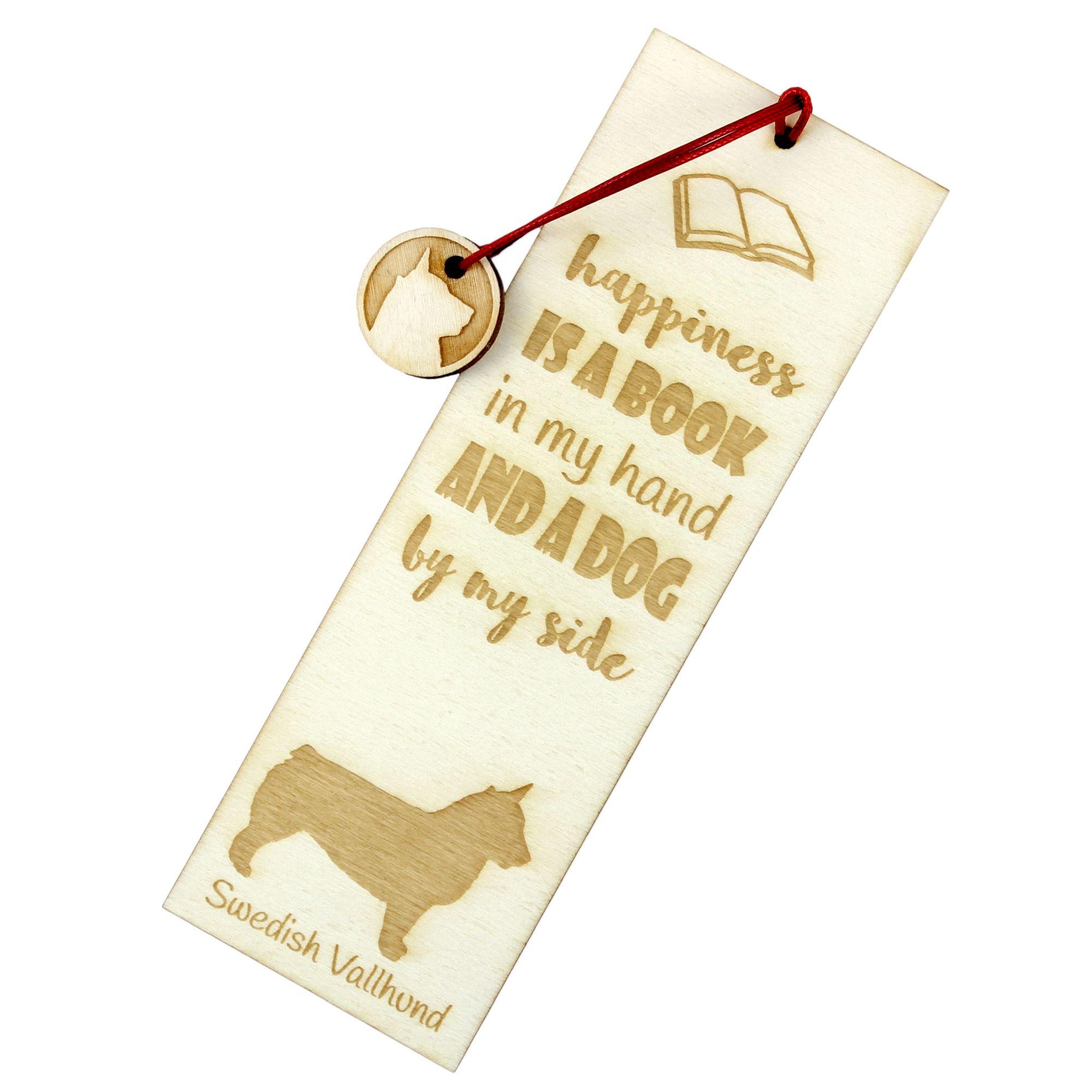 

Swedish Vallhund, Swedish Cattle Dog, Swedish Shepherd - dog bookmark, personalized bookmark, dog gadget for Art-Dog brand readers