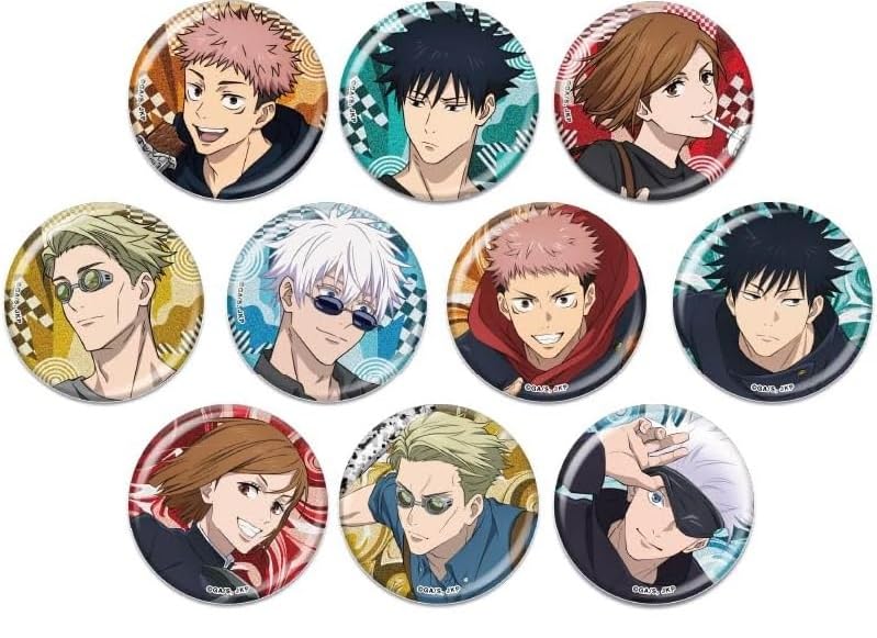 TV Anime Glittery Can Badge Collection Box "Jujutsu Kaisen" 10-Piece