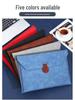A4 Large Capacity Waterproof Leather Document Bag with Logo Printing