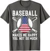 American Flag Baseball Team Gift Cute Sport T-Shirt