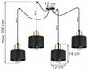 MODERN CEILING HANGING LAMP BLACK LED LAMP