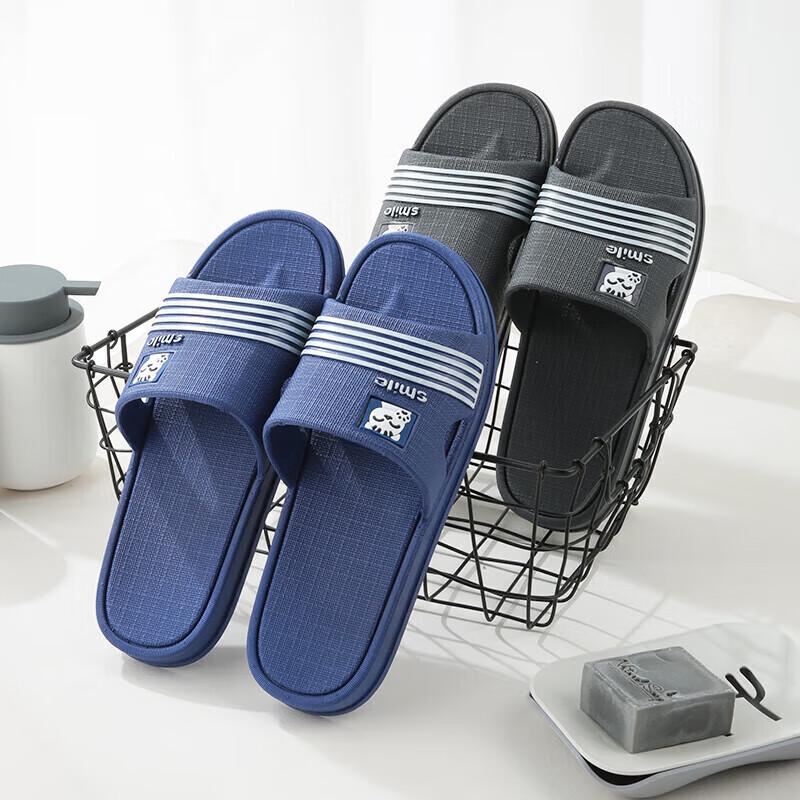 Gureide Men's Summer Soft-Sole Bathroom Slippers