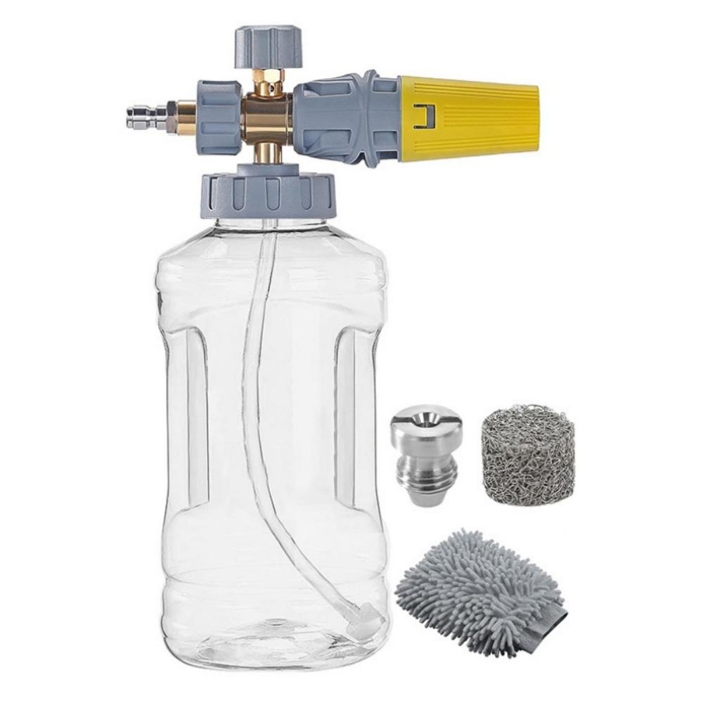 

High Pressure Washer Aluminum Foam Cannon Foam Generator Snow Foam Lance with 1/4” Quick Connector for Car Washing Accessories
