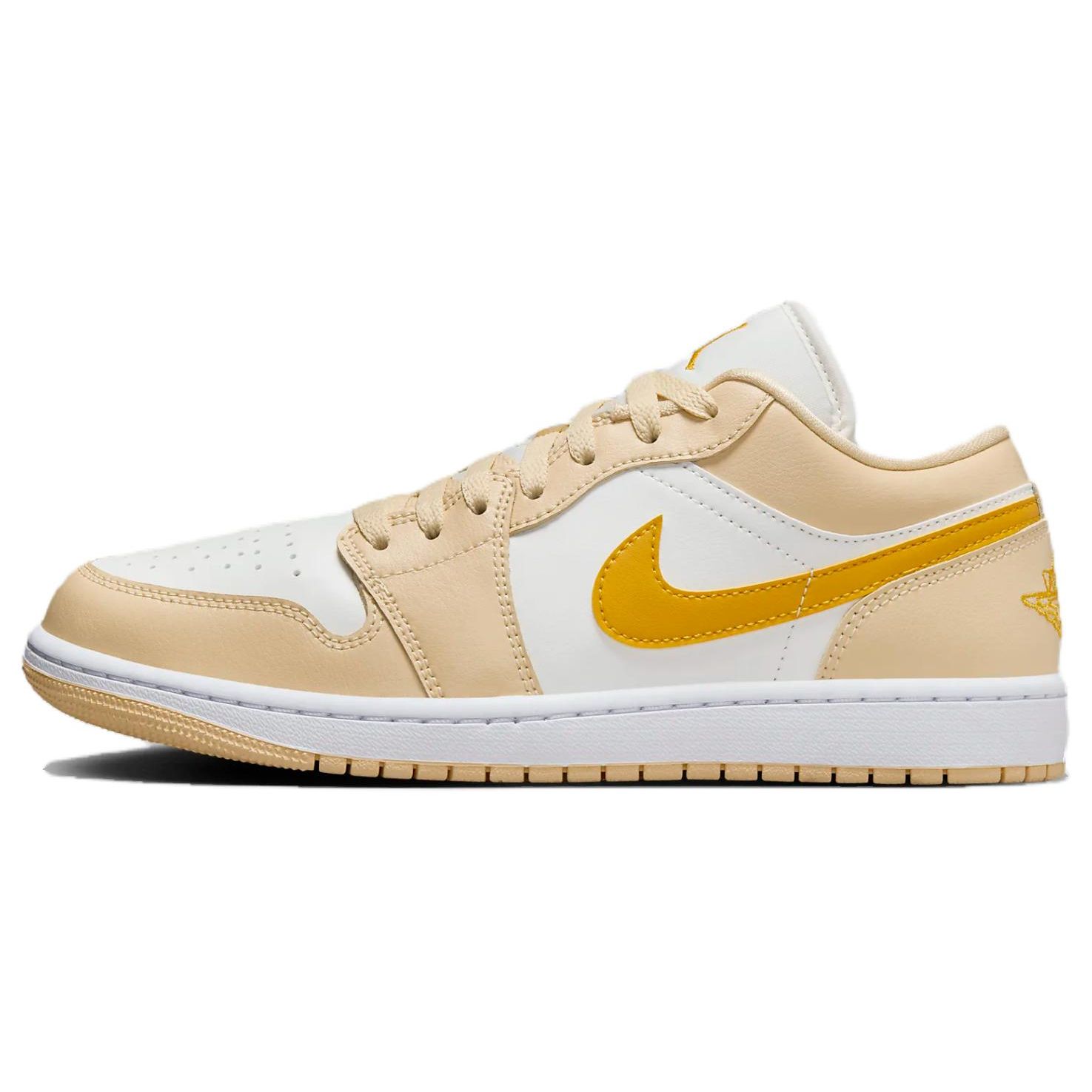 Air Jordan 1 Low Sail Yellow Ochre Женские кроссовки Кремовые бледно-ванильные белые DC0774-170 44