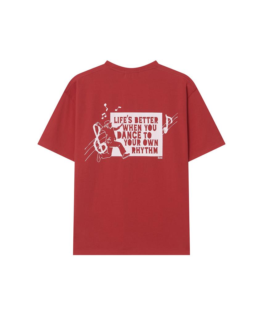 Iuteu Dancing Note T-Shirt / Red