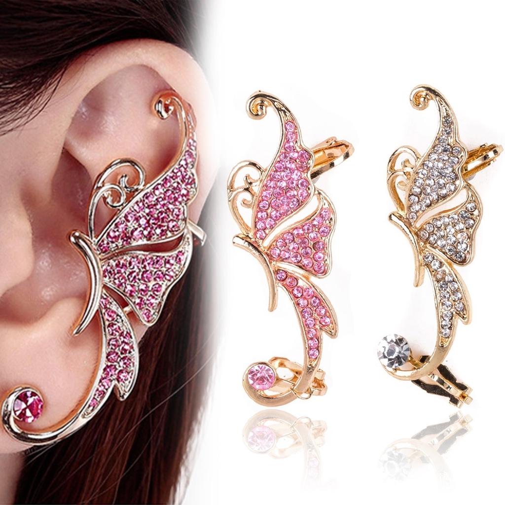 1Pcs Butterfly Butterfly Ear Cuff Clip Cartilage Earring For Women Jewelry Gift
