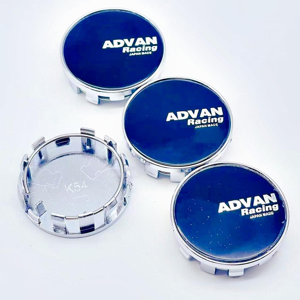 4pcs/Set High Quality 54mm ADVAN  Racing Car Wheel Center Hub Rim Cap Styling Cover For ADVAN Emblem Badge Stickers Accessories