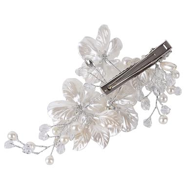 Bride Pearl Flower Hairpin Hair Jewelry Wedding Hair Accessories Luxury
