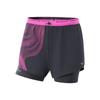 Sports Lifestyle Series Comfortable Soft Moisture-Wicking Two-In-One Sports Shorts Women Shorts Ocean-Gray J2CF42R1