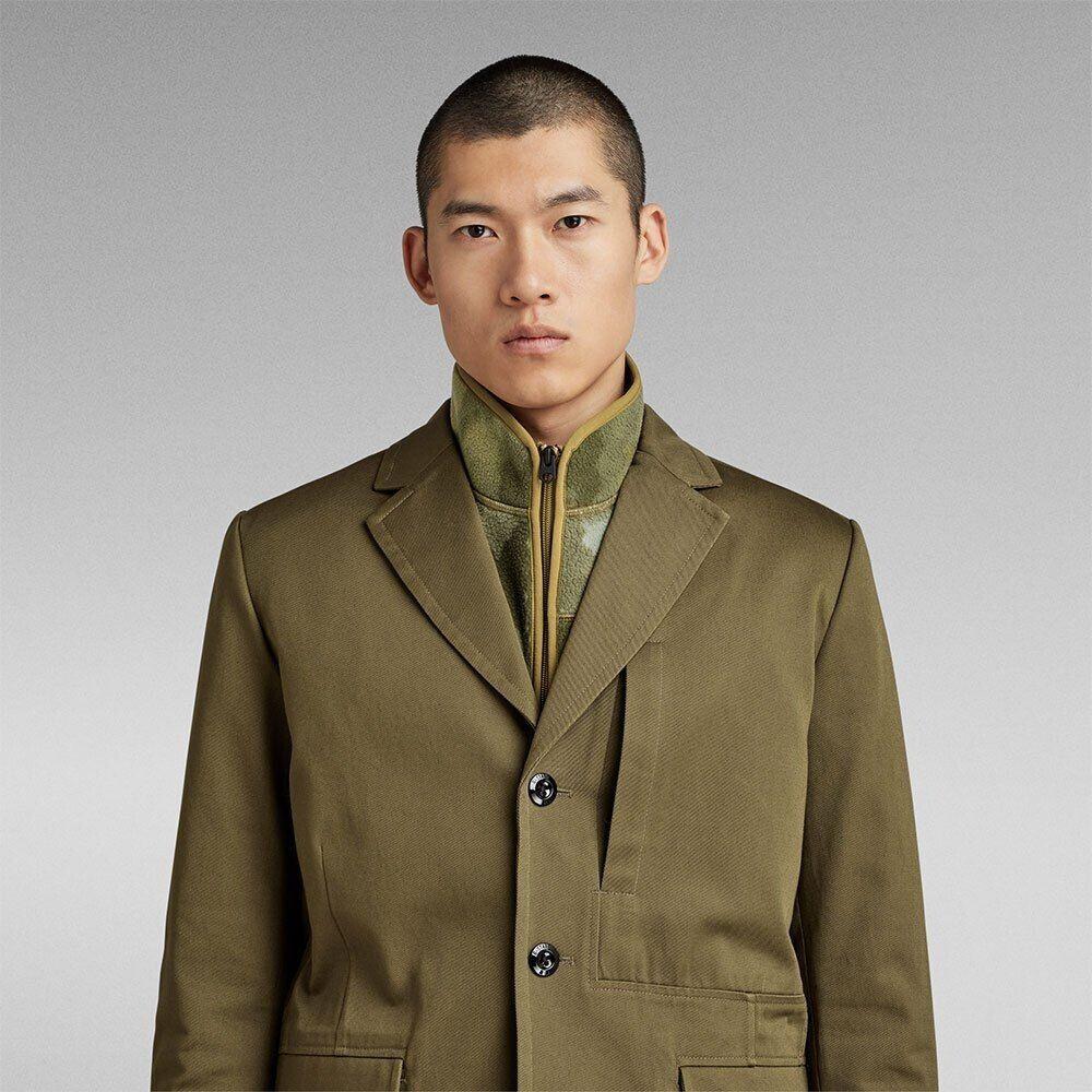 Mid-season Jacket G-Star Chore Btn Casual Blazer Dark Olive D23527-C900-C744