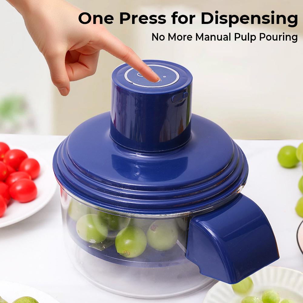 Automatic Electric Grape Peeler Machine,Transparent Electric Fruit and Vegetable Peeler,Hands-Free Fruits Skin Remover Prep Tool blu