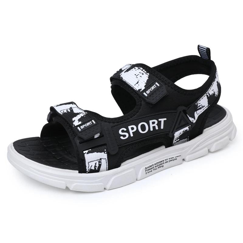

Sandals Men s 2025 Spring and Summer Outer Wear Youth Students Thick-Soled Non-Slip Wear-Resistant Beach Shoes 45 білий