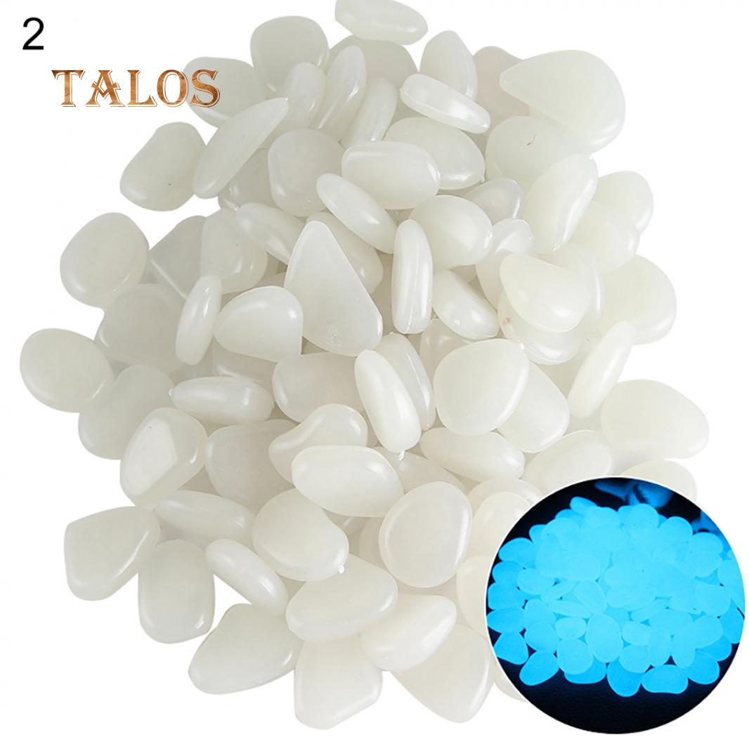 

10шт светящихся искусственных камней для аквариума или сада белый