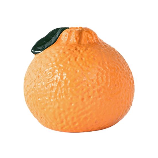 

Orange Shaped Vase Decorative Small Design Hydroponics Orange Fruit Vase for Home 1pc