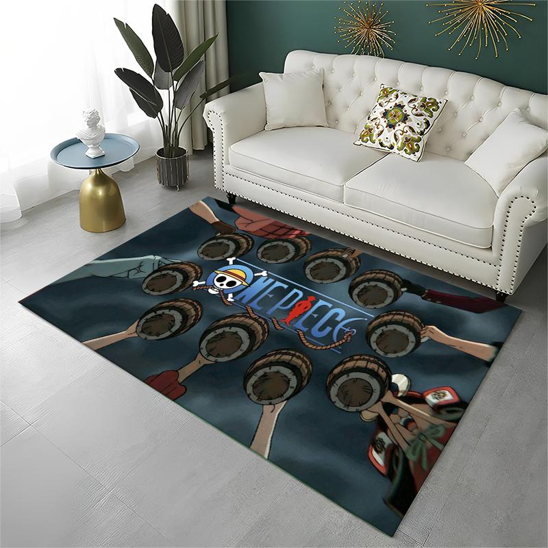 Anime Zoro One P-Piece Cartoon Carpet Rug for Playroom Bedroom Living Room Sofa Home Decor,kid Area Rug Non-slip Floor Mat