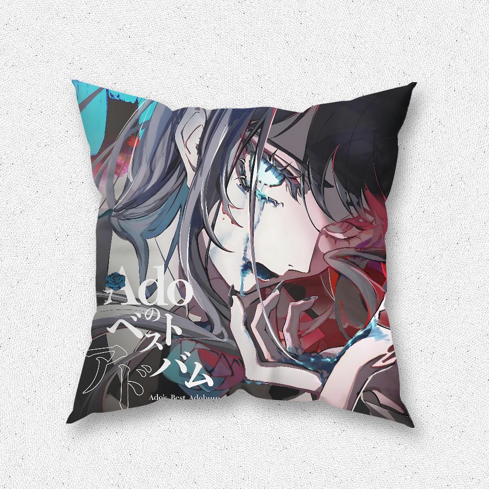 Ado Japanese Singer Pillow Case For Home Bedroom Room Decoration Living Room Sofa Cushion Cover Suitable