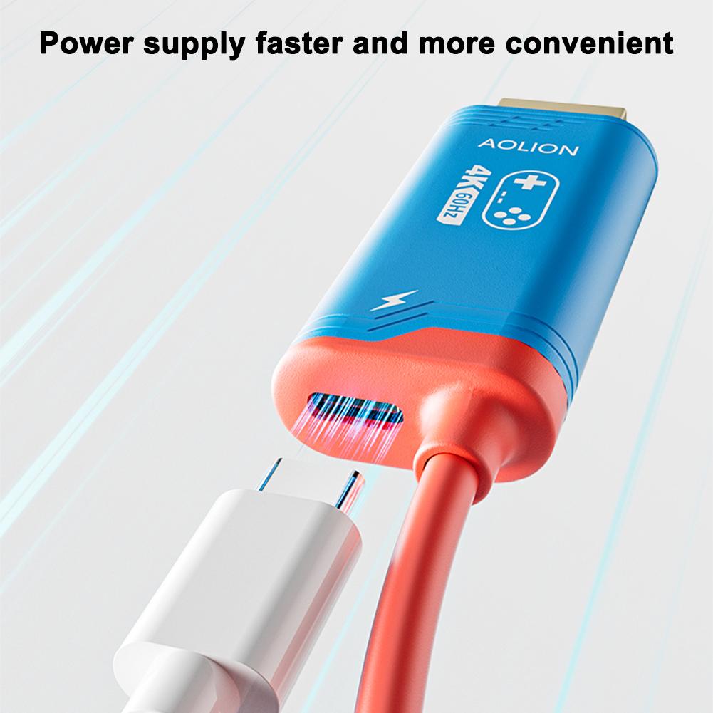For Switch 2 Host Projection Cable Universal Projection Cable 4K/144HZ Video Cable For ROG ALLY Video Conversion Cable For NS2