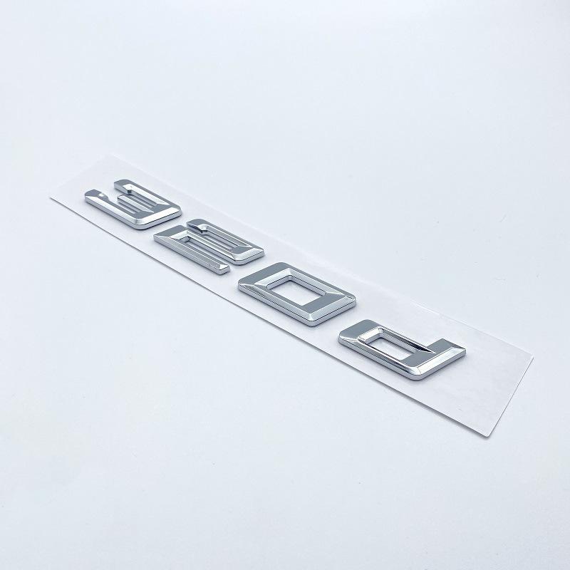 Insignias de Desplazamiento Trasero del Nuevo Serie 3 de BMW: Pegatinas 350d, 340d, 335d, 330d, 318d.