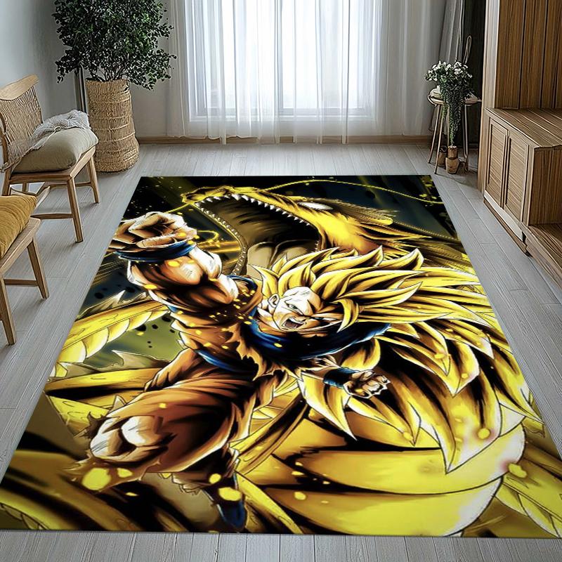 Anime D-Dragon Ball Game Cartoon Living Room Non-Slip Area Rug Soft Carpet for Bedroom Kids Playroom Sofa,Home Decor Doormat