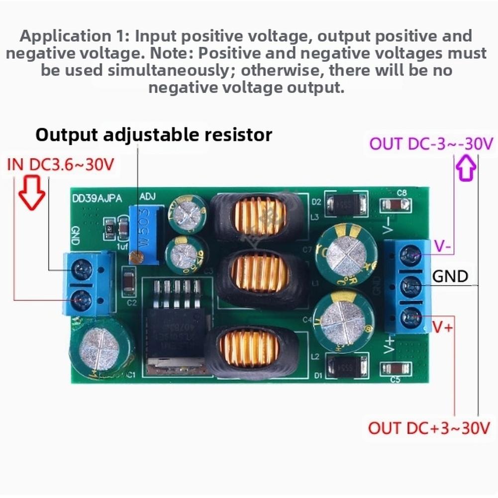 Power Module DC 36V To 30V Dual Output Step Down Converter for Positive and Negative Voltage Applications In Embedded Devices