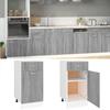 VidaXL Lower Drawer Cabinet "Lyon" Sonoma Grey 40 X 46 X 81.5 Cm Engineered Wood 815571