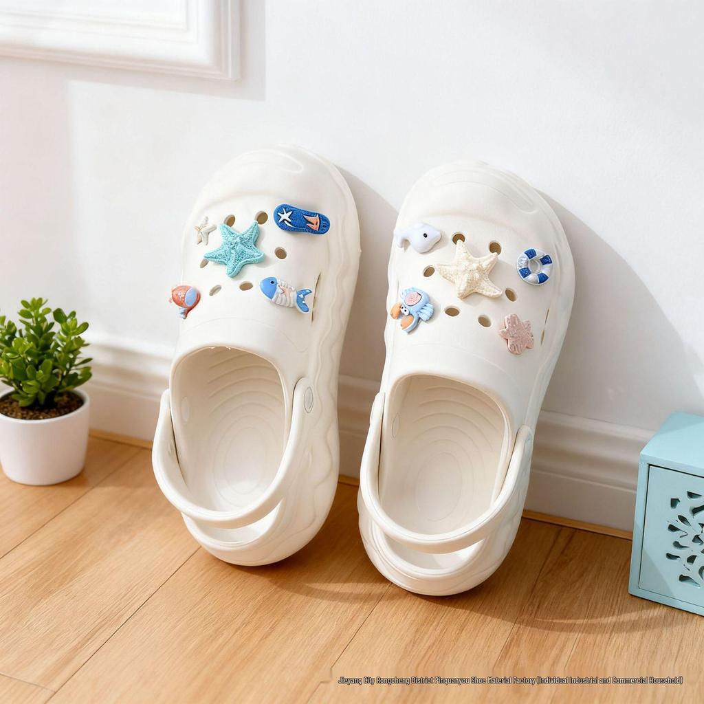Cute Cartoon Resin Bear Cookie Croc Accessories: DIY Removable Shoe Decorations and Buckles