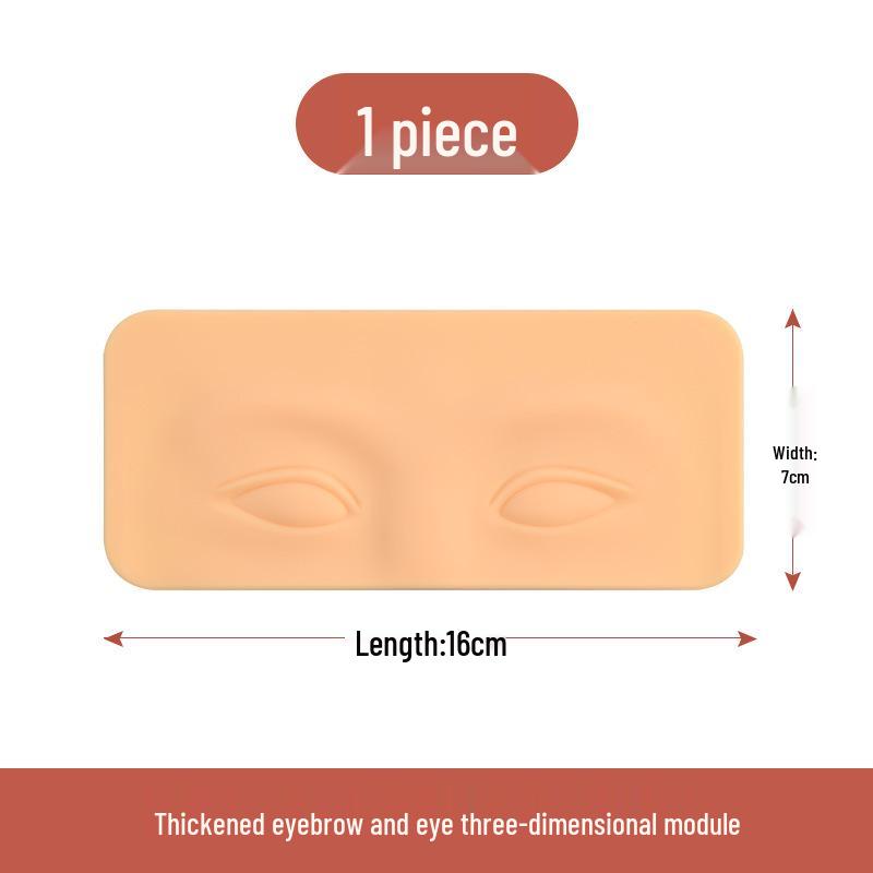 Beginner Microblading Silicone Practice Block for 3D Eyebrow & Eyelid Tattoo Training