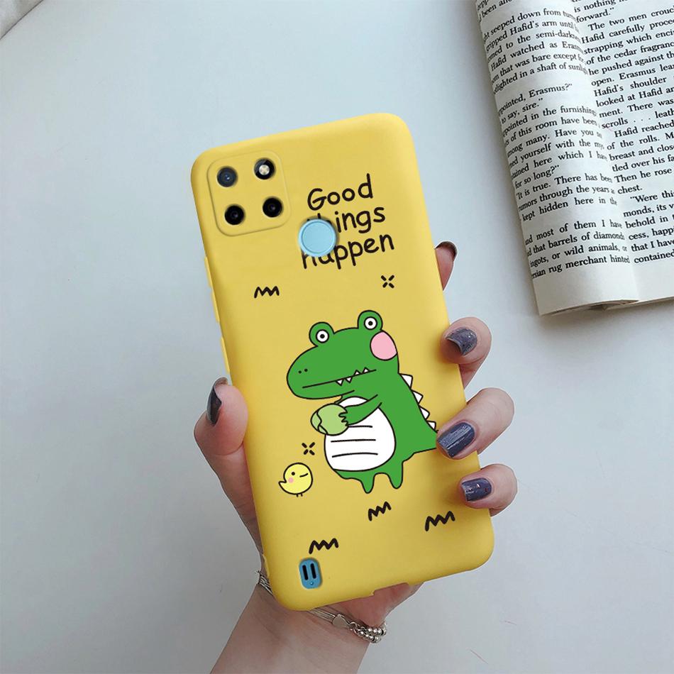 Case For Realme C25Y C21Y Back Cover Cute Flower Protect Soft Phone Case Silicone Cartoon Funda For Oppo Realme C25Y C 21Y Capa