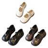 Copii Fata Pantofi Stil Britanic Piele PU Vintage Pantofi singuri Fetite Casual Scoala Copii Flats Pantofi