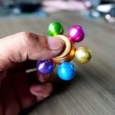 Metal Fidget Spinner Adults Kids Novelty Gift Anti Stress Anxiety Toys Handspinner Decompression Rainbow Fingertip Gyroscope