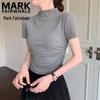 Mark Fairwhale Women's Half-High Collar Slim Fit T-shirt