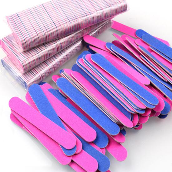 Yousheng 100 Stück Nagelfeilen, doppelseitig, multifunktional, Nagelpflege, Maniküre-Werkzeuge, Nagelkunst-Puffer, Polier- und Schleifwerkzeug für abgestorbene Haut, Nagelzubehör