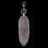 Stylish Artificial Animal Tail Keychain Soft Plush Key Ring Versatile Bag Decoration Youth Fashion Accessory for Purse