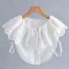 Lace Floral Girls Lapel Accessories Embroidery Collar Flower Ancient Art Traditional Lace Shawl Collar Lapel