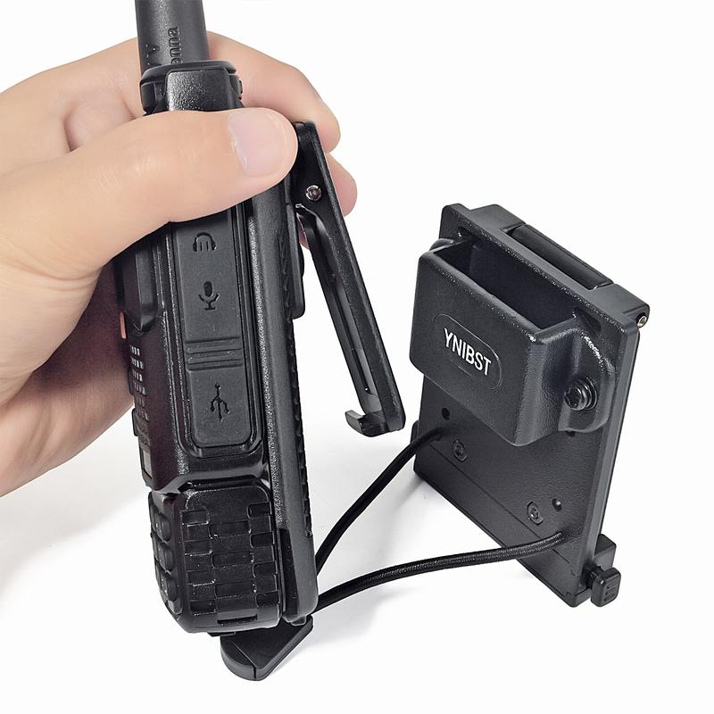 Tactical Police Radio Holder,W/MOLLE Belt Clip for Vest Walkie Talkie Molle Pouch Clip Holder for Baofeng Motorola & Kenwood HT