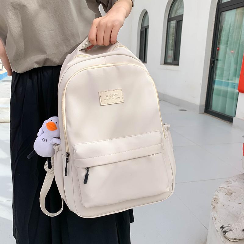 Labelled student schoolbag computer bag spring and summer new large-capacity simple backpack