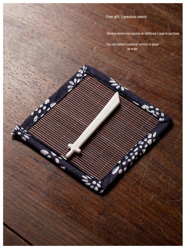 Ceramic Swordsman Incense Holder: Creative Sword-Dancing Ornament & Stick Burner Base