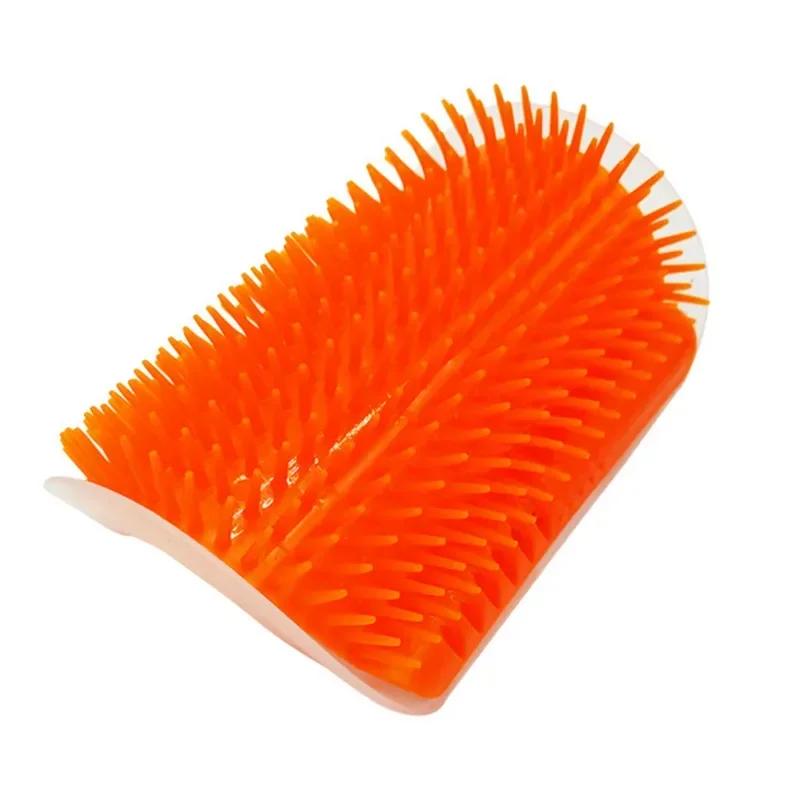 Corner Cat Brush Pet Comb Play Toy Plastic Scratch Bristles Arch Massager Self Grooming Scratcher Cats Toys