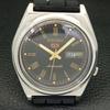 USED VINTAGE SEIKO 5 AUTOMATIC 7009A JAPAN MENS BLACK COLOR DIAL WATCH a433205-2 R115-a433205