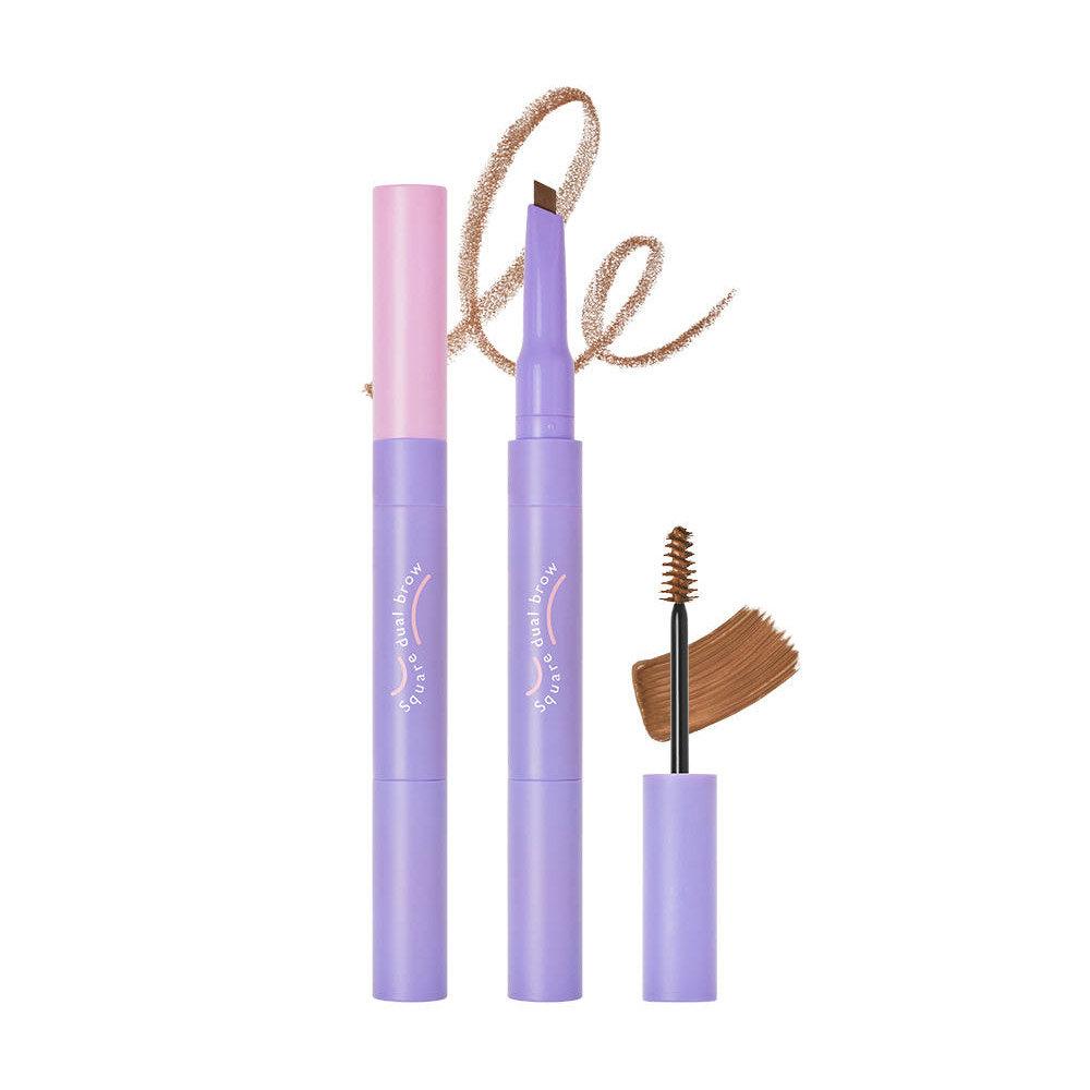 LALA CHUU Square Dual Eyebrow (Pencil + Brow Cara) 2 Pcs