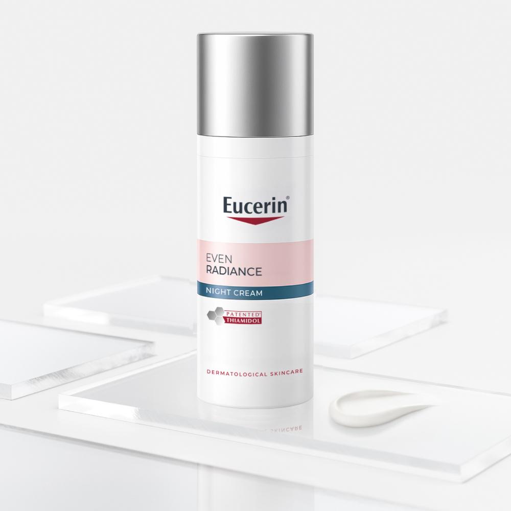 Eucerin קרם לילה חדש Even Radiance עם תיאמידול 50 מ"ל