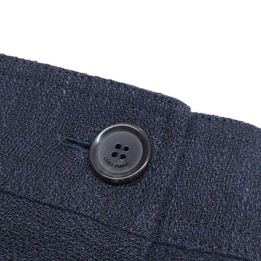 Loro Piana [Excellent Condition/Domestically Authorized] FAP7928 Linen Lil Pants/ Bottoms 36 NavyUsed