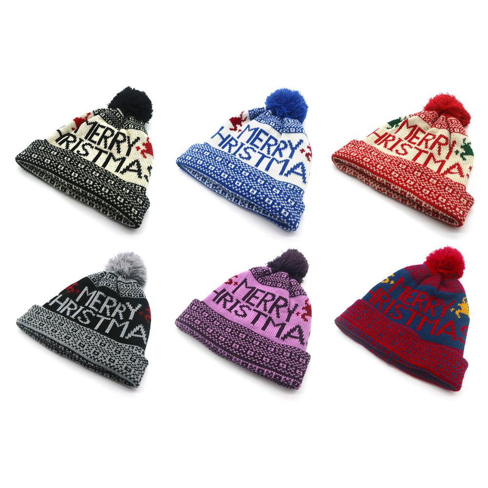 Pompom Knitted Beanies Elk Ski Cap New Casual Cap Gift