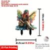 Fairy Garden Stake Decor Elf Decoration,Outdoor Accessories Acrylic 2D