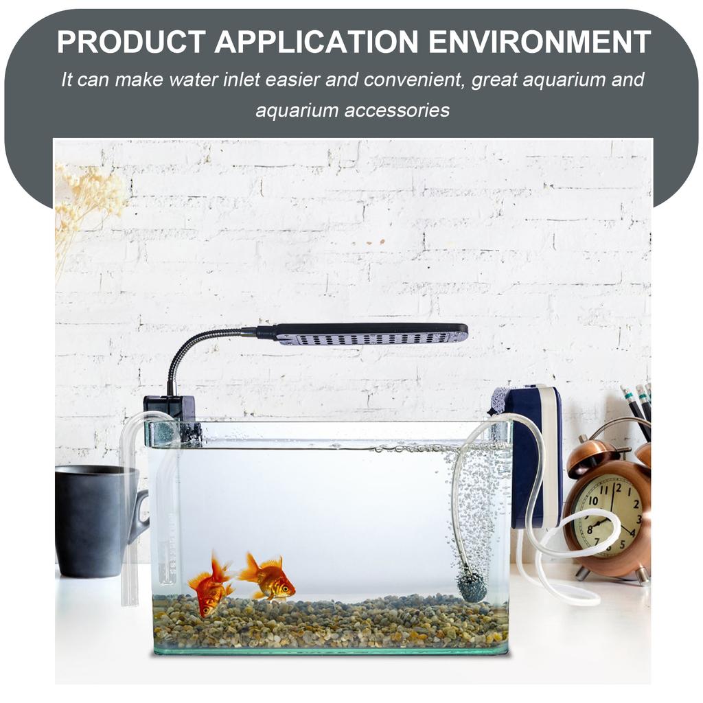 1Pcs Glass Water Inlet Pipe Fish Tank Aquarium Stable Flow for Clean Aquarium Water Supply Fish Tank Glass Inflow